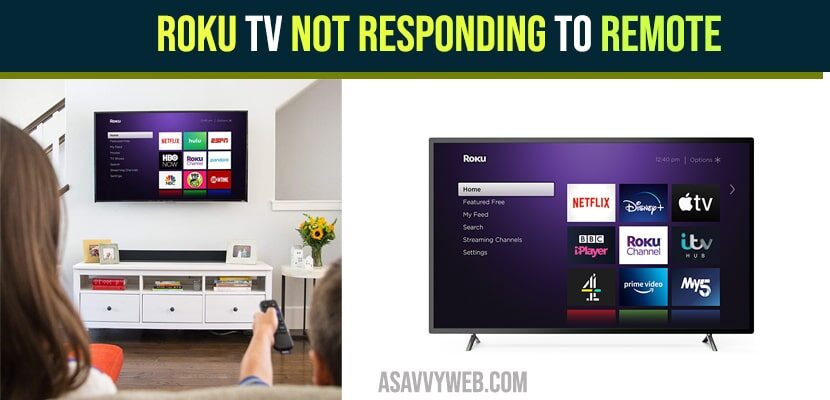 Roku TV Not Responding to Remote