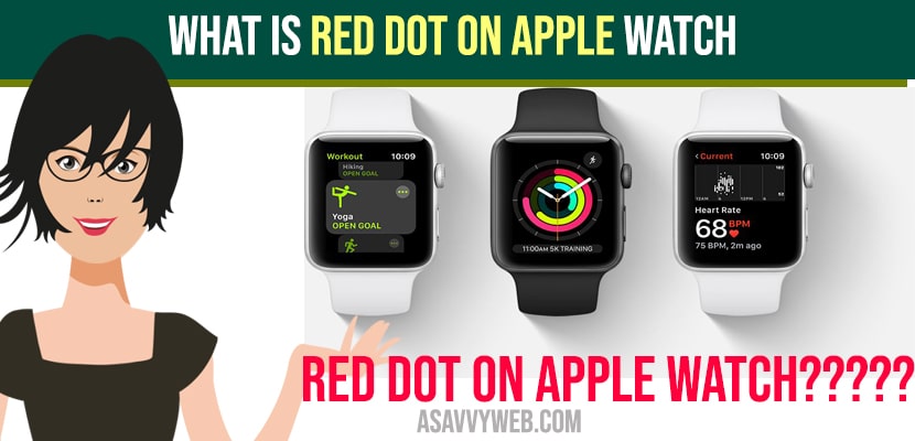What is Red Dot on Apple Watch