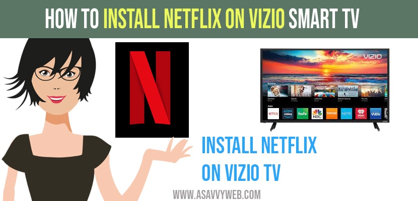 install netflix on vizio smart tv