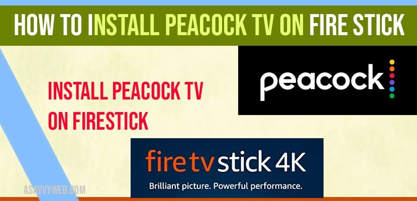 install peacock tv on amazon firestick