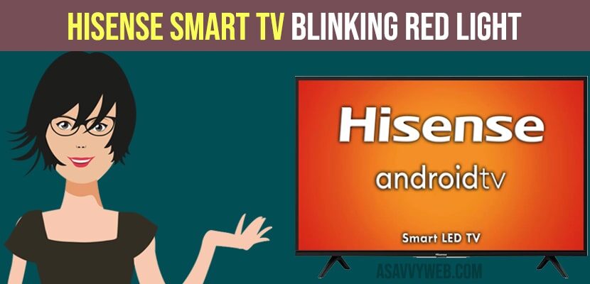 Hisense Tv Blinking Red Light A Savvy Web