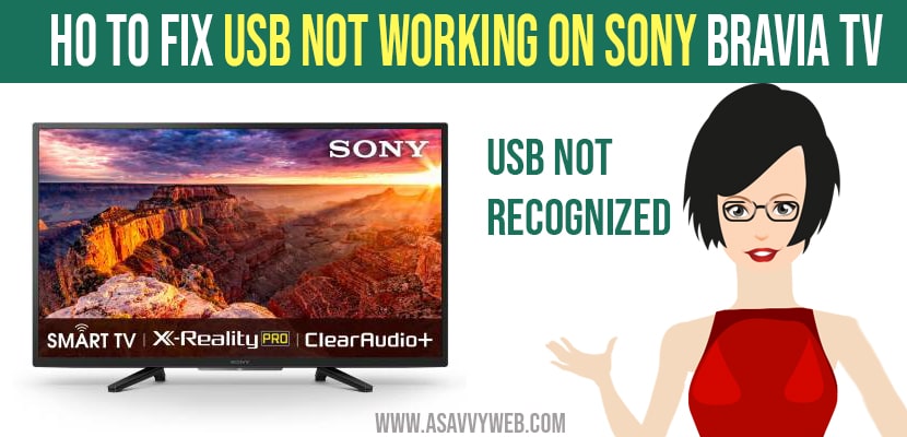 USB not Working on Sony Bravia TV