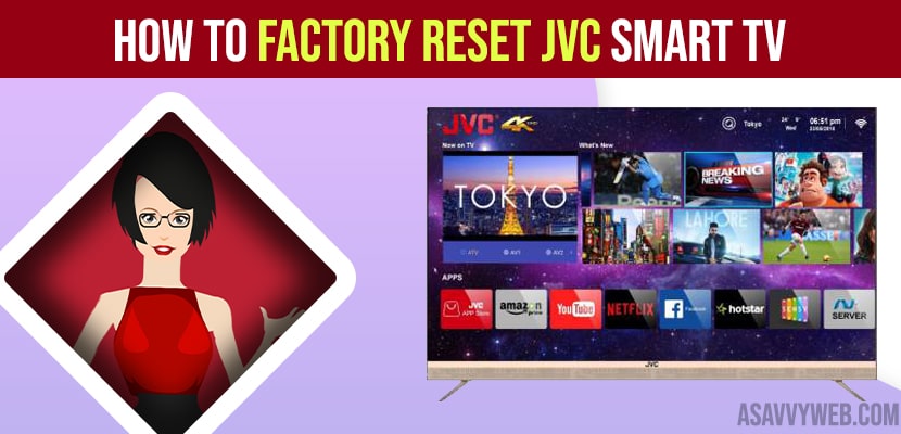 How to Factory Reset JVC Smart tv
