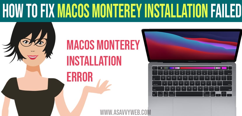 How to Fix MacOS Monterey Installation Failed