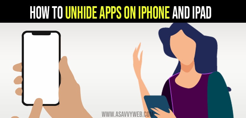 How to Unhide App on iPhone and iPad