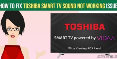 How to fix Toshiba smart TV Sound Not Working Issue-min
