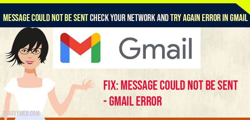 Solved Message Could Not Be Sent Check Your Network And Try Again 