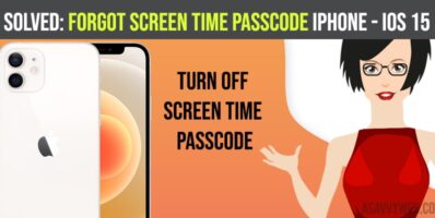 Forgot Screen Time Passcode iPhone