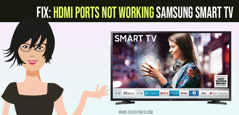 hdmi ports not working on samsung smart tv