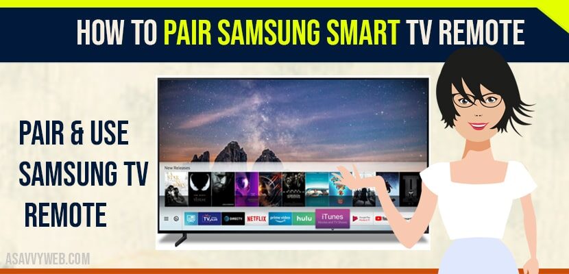 how to pair samsung smart tv remote