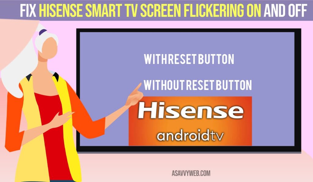 Hisense Smart tv Screen Flickering ON and OFF