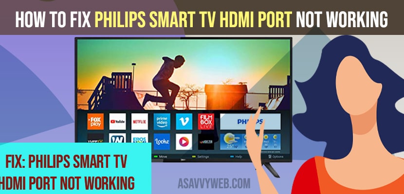How to Fix Philips Smart tv HDMI Port Not Working