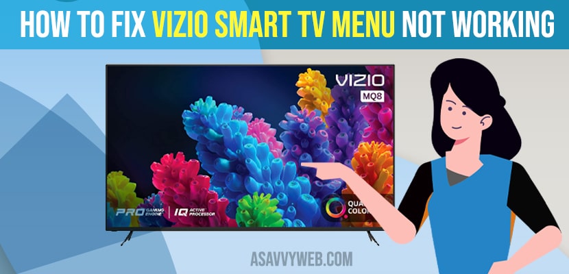 How to Fix vizio smart tv menu not working