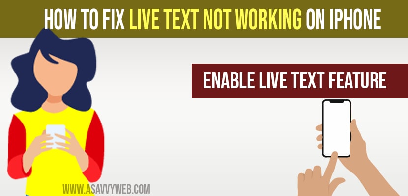 How to fix Live text not working on iPhone