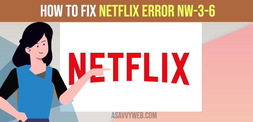 Netflix Error NW-3-6