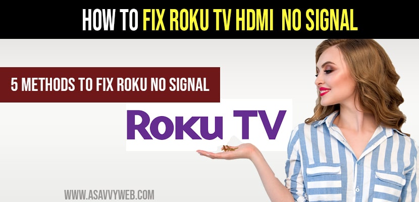 fix Roku tv hdmi Not working