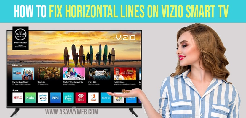 Horizontal Lines on Vizio Smart TV Screen