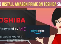 how to install amazon prime on toshiba smart tv