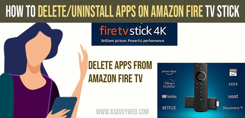 How to Delete Apps on Amazon Fire tv Stick