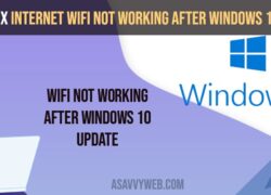 How to Fix Internet WIFI Not Working After Windows 10 Update