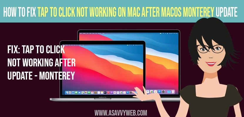 How to Fix Tap to click Not Working on Mac After MacOS Monterey Update