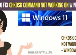 Fix chkdsk Command Not Working on Windows 10