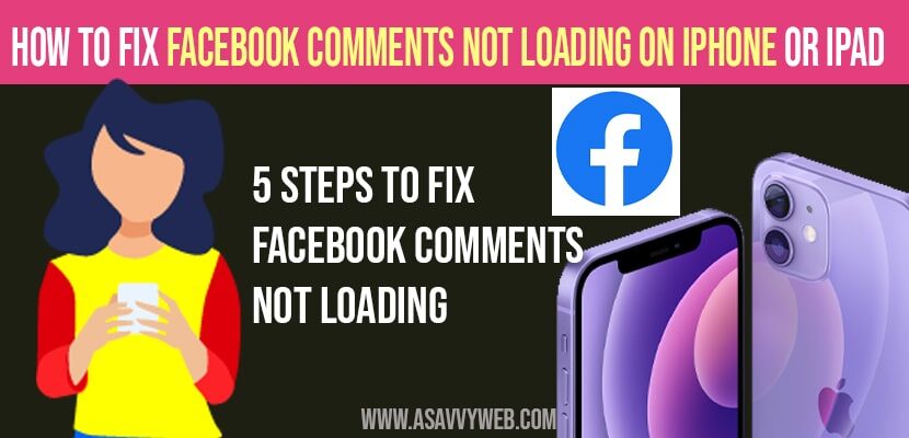 How to Fix facebook Comments not Loading on iPhone or iPad