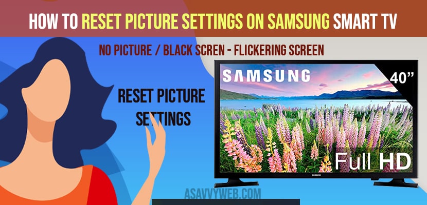 How to reset picture settings on samsung smart tv