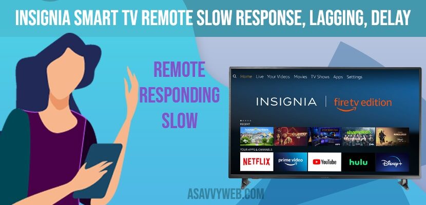 Insignia Smart tv Remote Slow Response, Lagging, Delay and Responding Slow