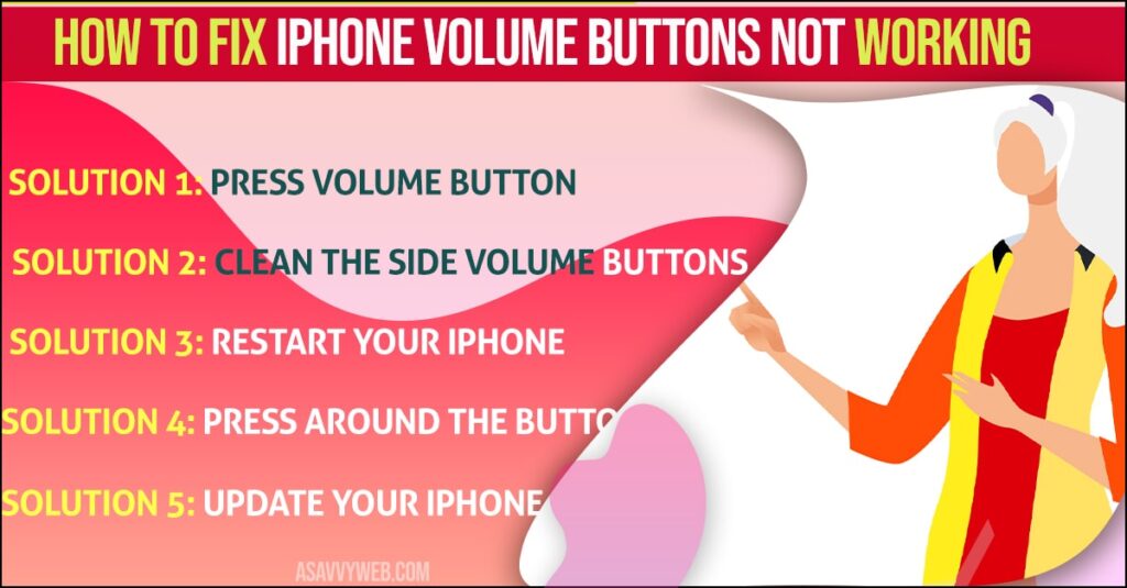 fix iPhone Volume Buttons not Working