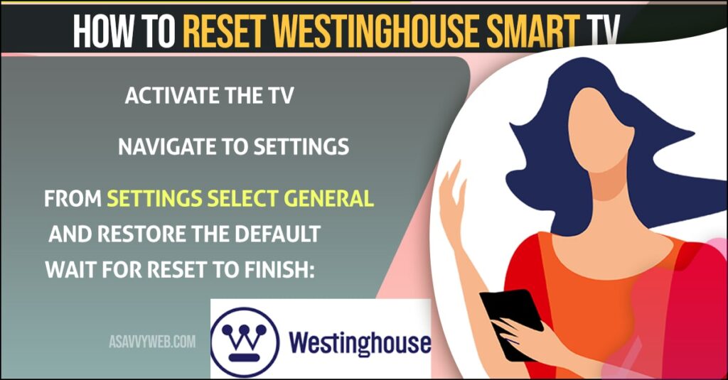 Reset Westinghouse Smart TV