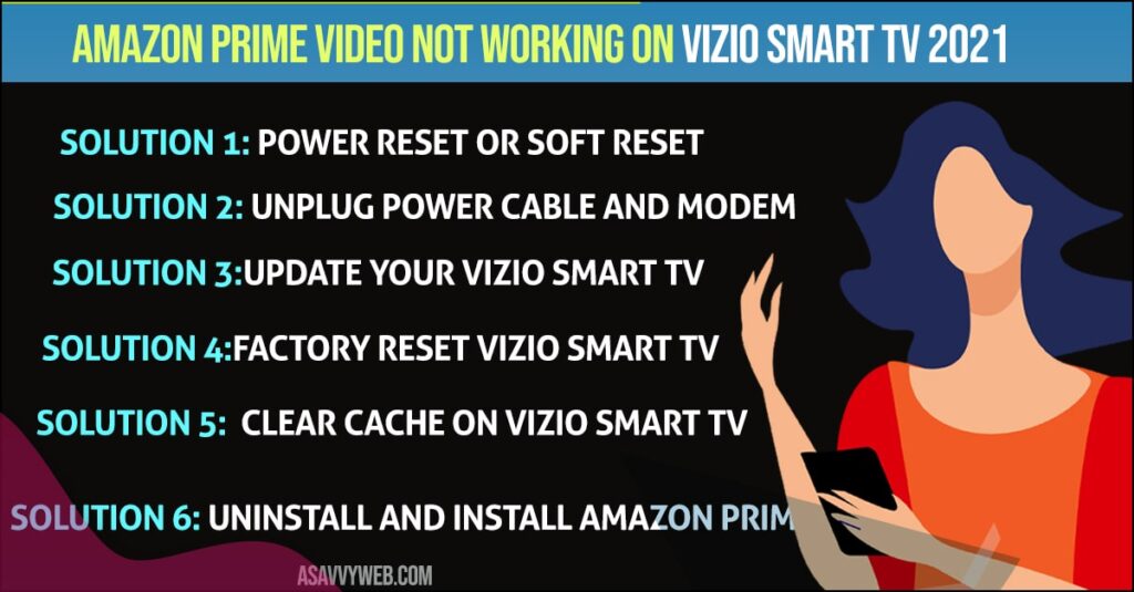  Fix Amazon Prime Video Not Working on Vizio Smart tv 2021