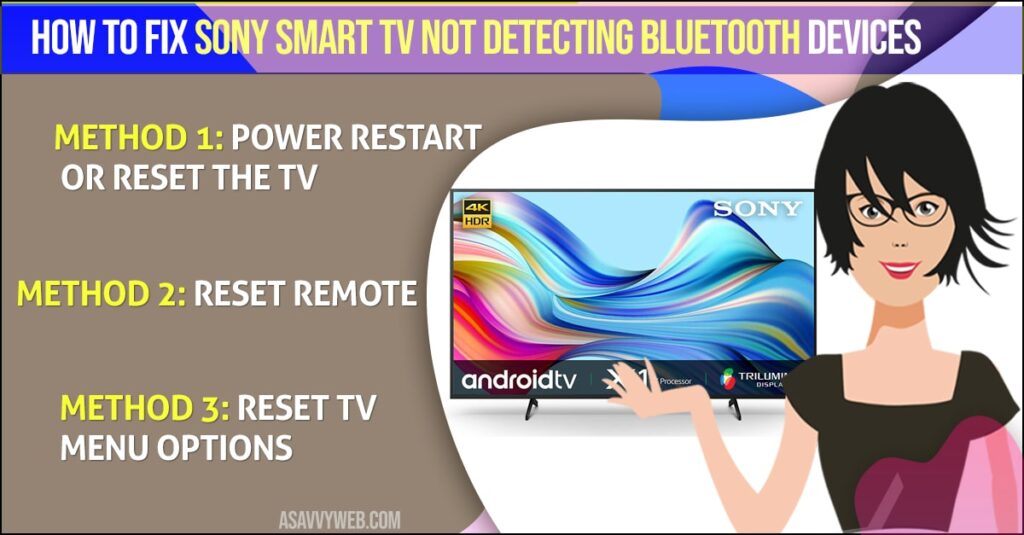 Fix Sony Smart TV Not Detecting Bluetooth Devices