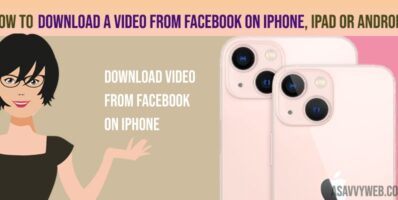 How to Download a video From Facebook on iPhone, ipad or android