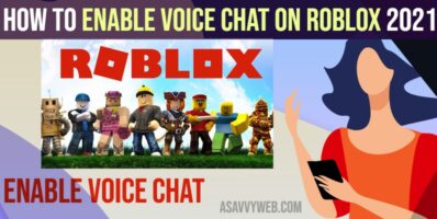How to Enable Voice Chat on Roblox 2021