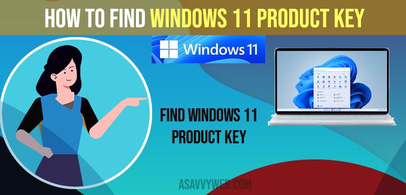 How to Find Windows 11 Product Key