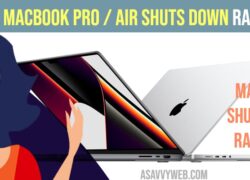 How to Fix MacBook Pro / Air Shuts Down Randomly