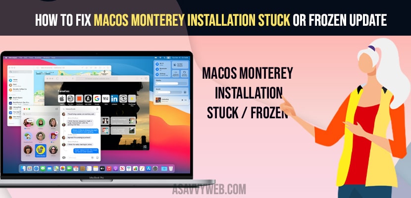 How to Fix Macos Monterey installation Stuck or Frozen Update