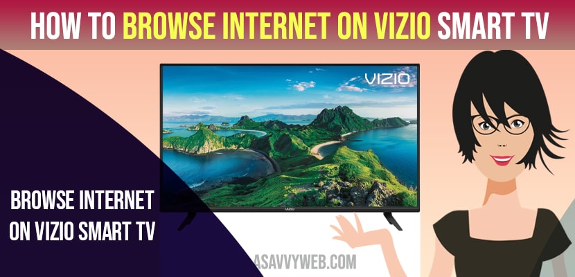 Browse Internet on Vizio Smart TV