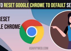 How to reset google chrome to default settings