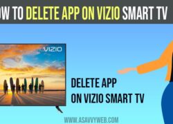 Delete apps on Vizio smart TV