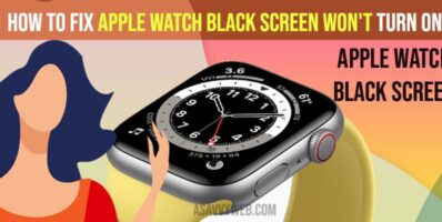 how to fix apple watch black screen won't turn on