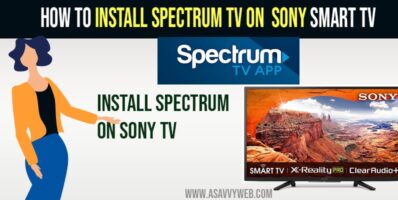 how to install spectrum tv app on sony smart tv