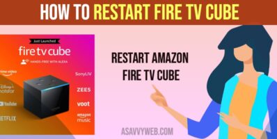 how to restart amazon fire tv cube