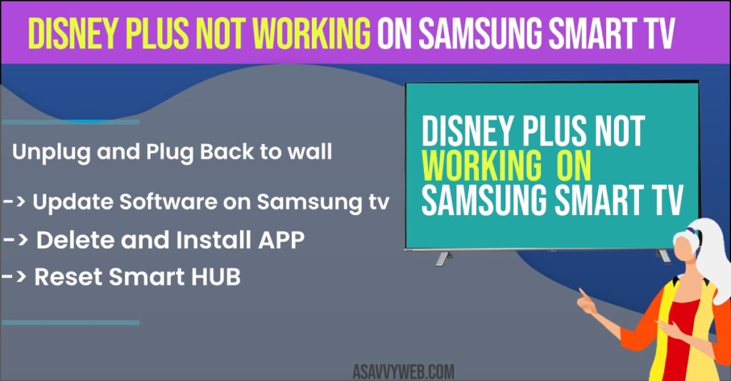 Disney Plus not working on Samsung Smart TV