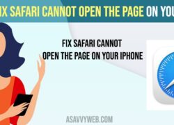 Fix Safari Cannot Open the Page on Your iPhone