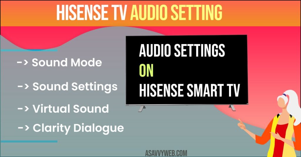 Hisense tv Audio Setting