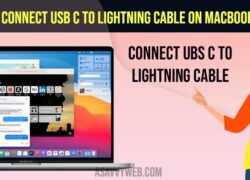 How to Connect USB C to Lightning Cable on Macbook Pro/Air