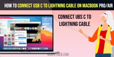 How to Connect USB C to Lightning Cable on Macbook Pro/Air