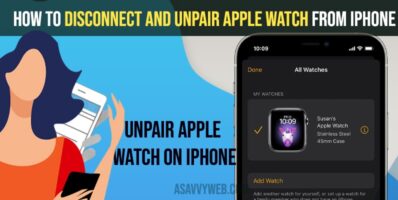 Disconnect and Unpair Apple Watch from iPhone